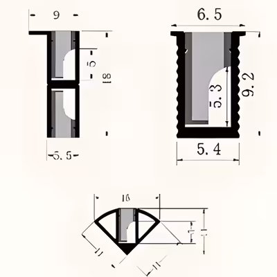 25 Furniture Aluminium Profile